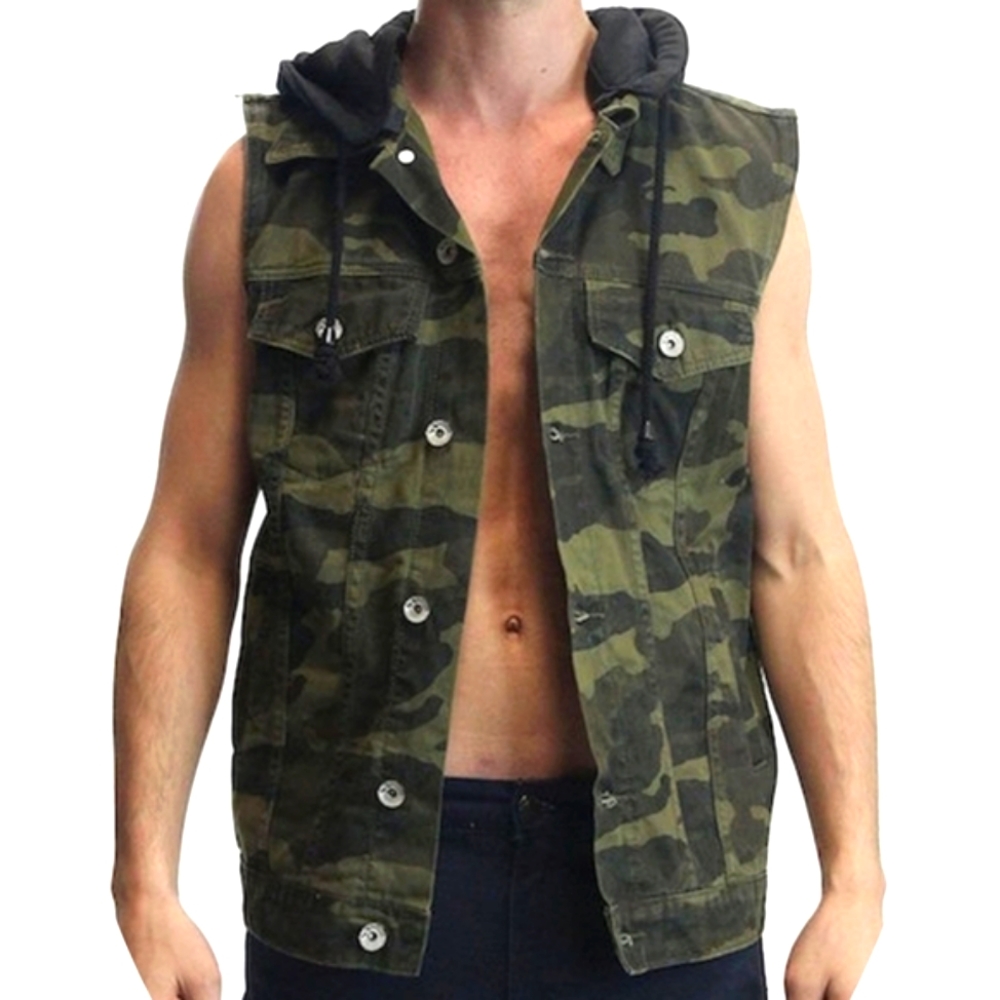 Victorious Denim Camo Vest